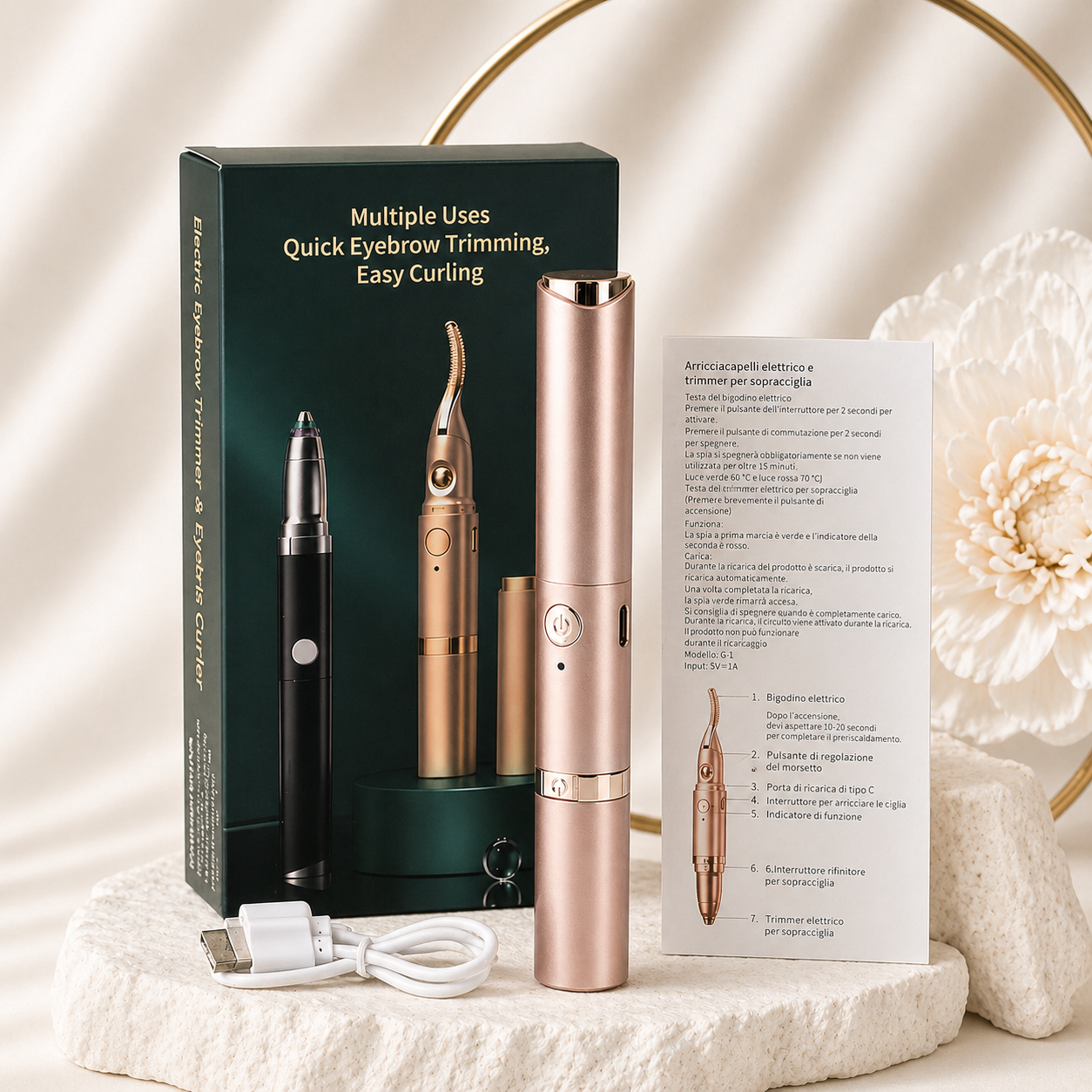 2-in-1 Heated Lash & Brow Trimmer