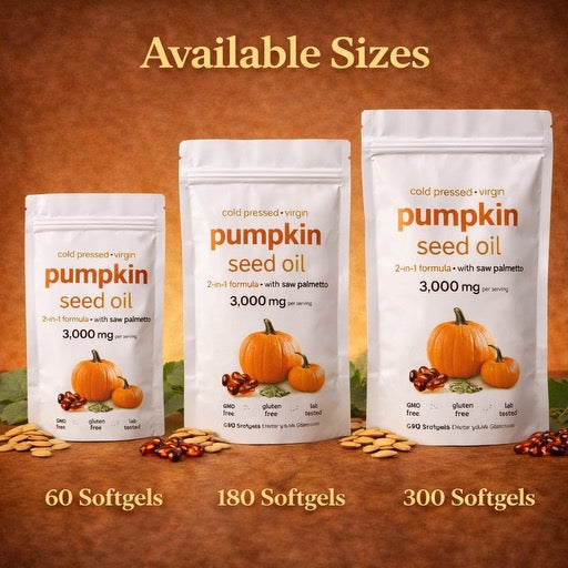 Pumpkin Seed Oil 3000mg Capsules