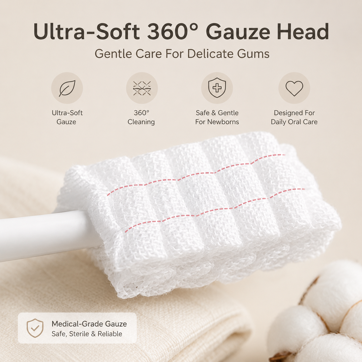 TinySmile™ Baby Oral Cleaning Swabs