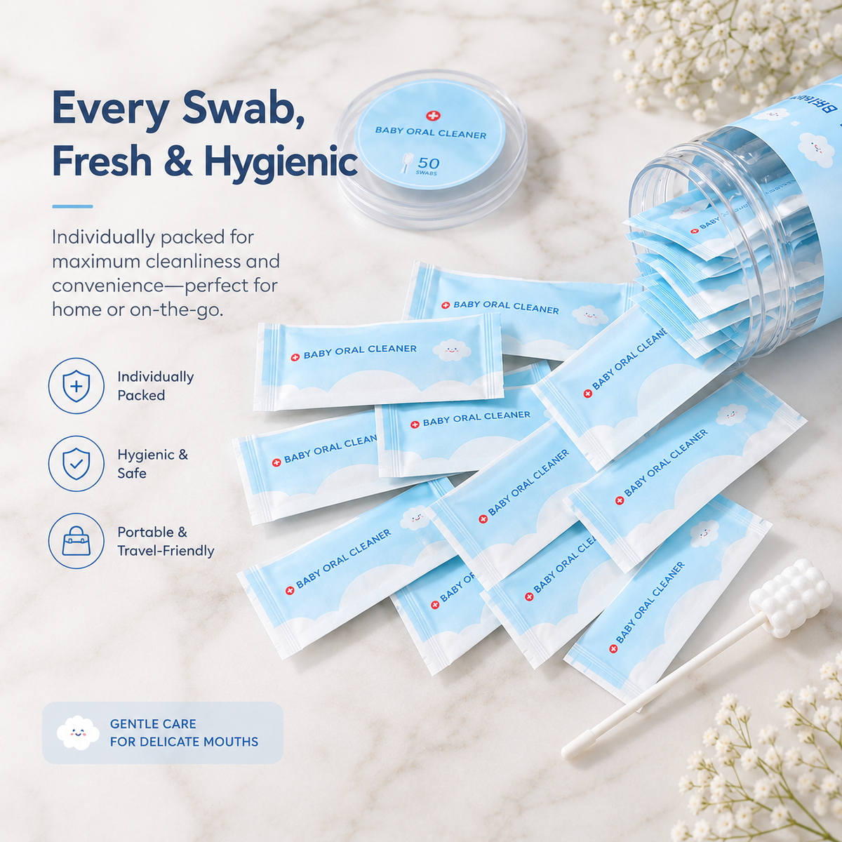 TinySmile™ Baby Oral Cleaning Swabs