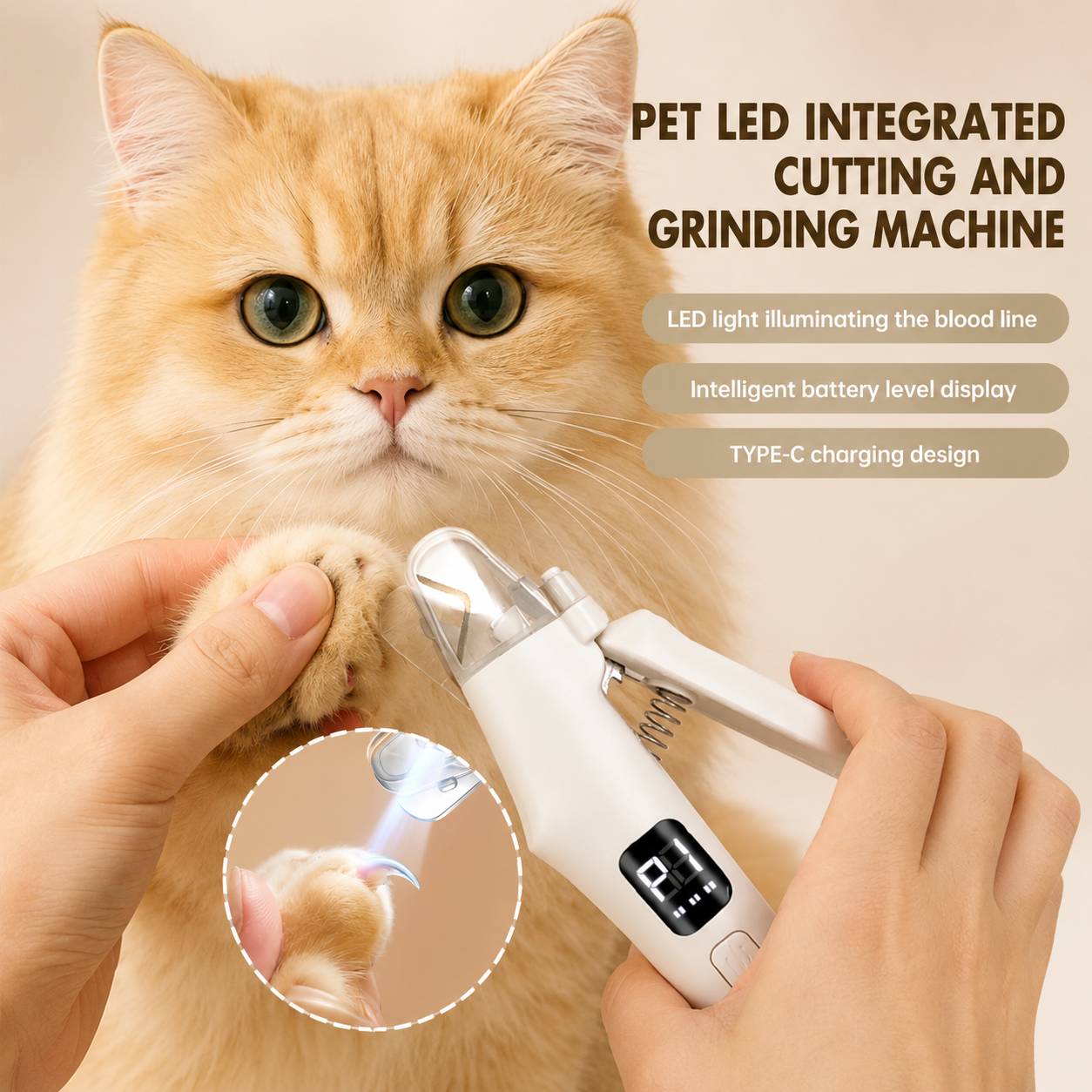 PawEase™ 2-in-1 Grooming Trimmer