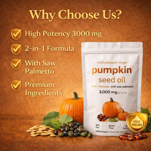 Pumpkin Seed Oil 3000mg Capsules