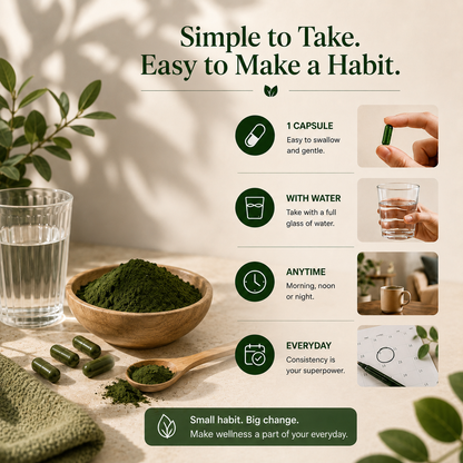 AlgaRise™ Spirulina Chlorella Capsules