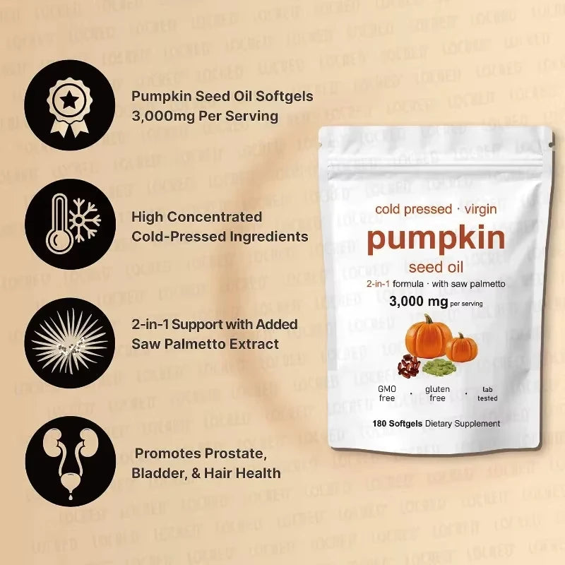 Pumpkin Seed Oil 3000mg Capsules