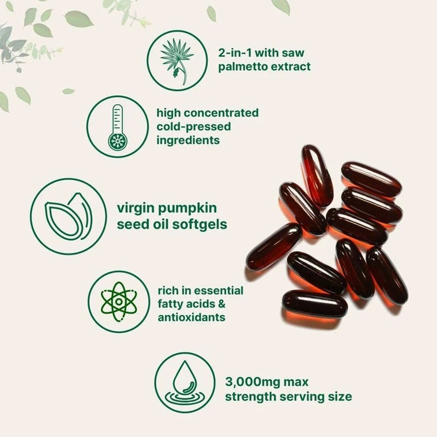 Pumpkin Seed Oil 3000mg Capsules