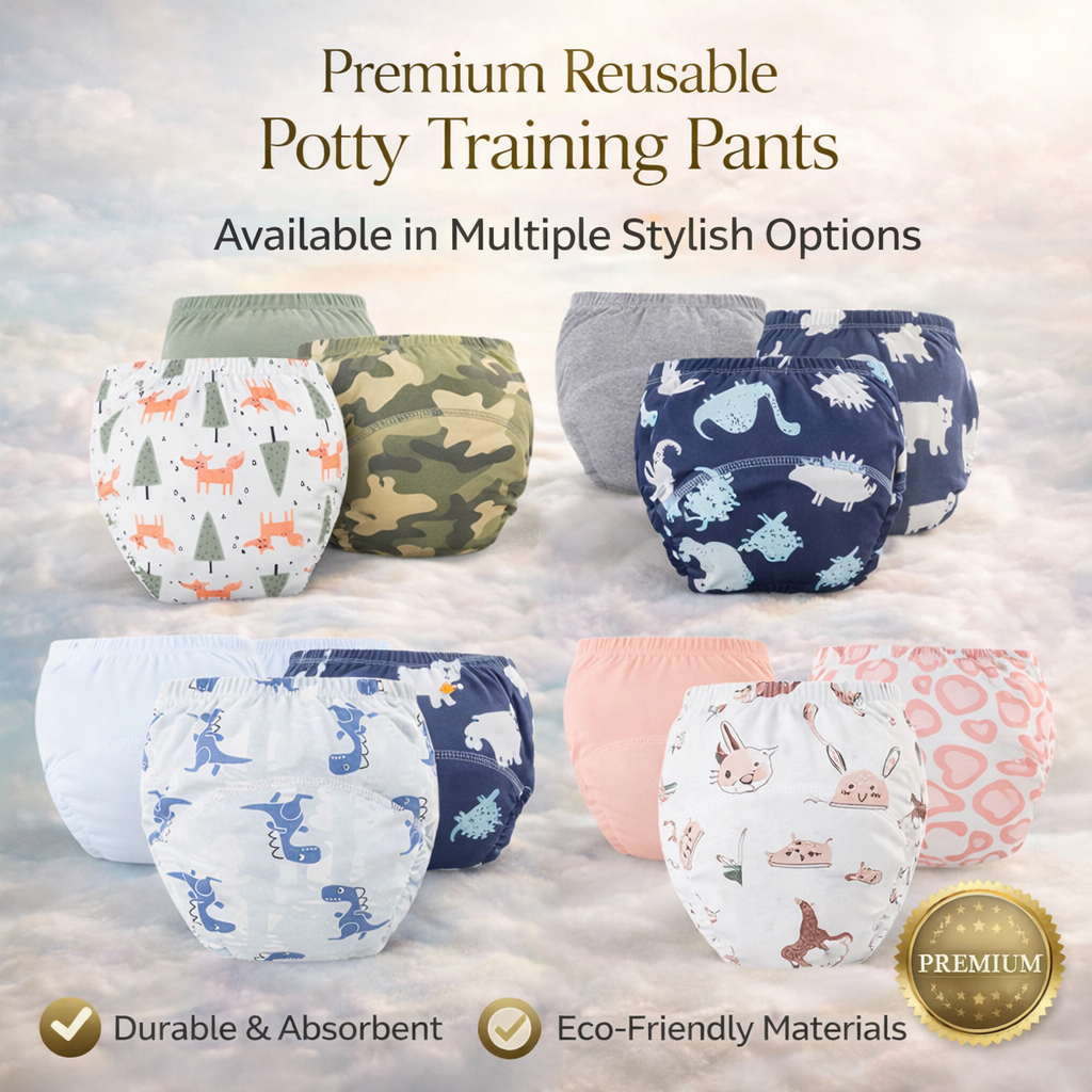 Premium Baby Potty Training Pants – Leak-Resistant, Washable & Ultra-Comfortable Cotton (3 Pack)